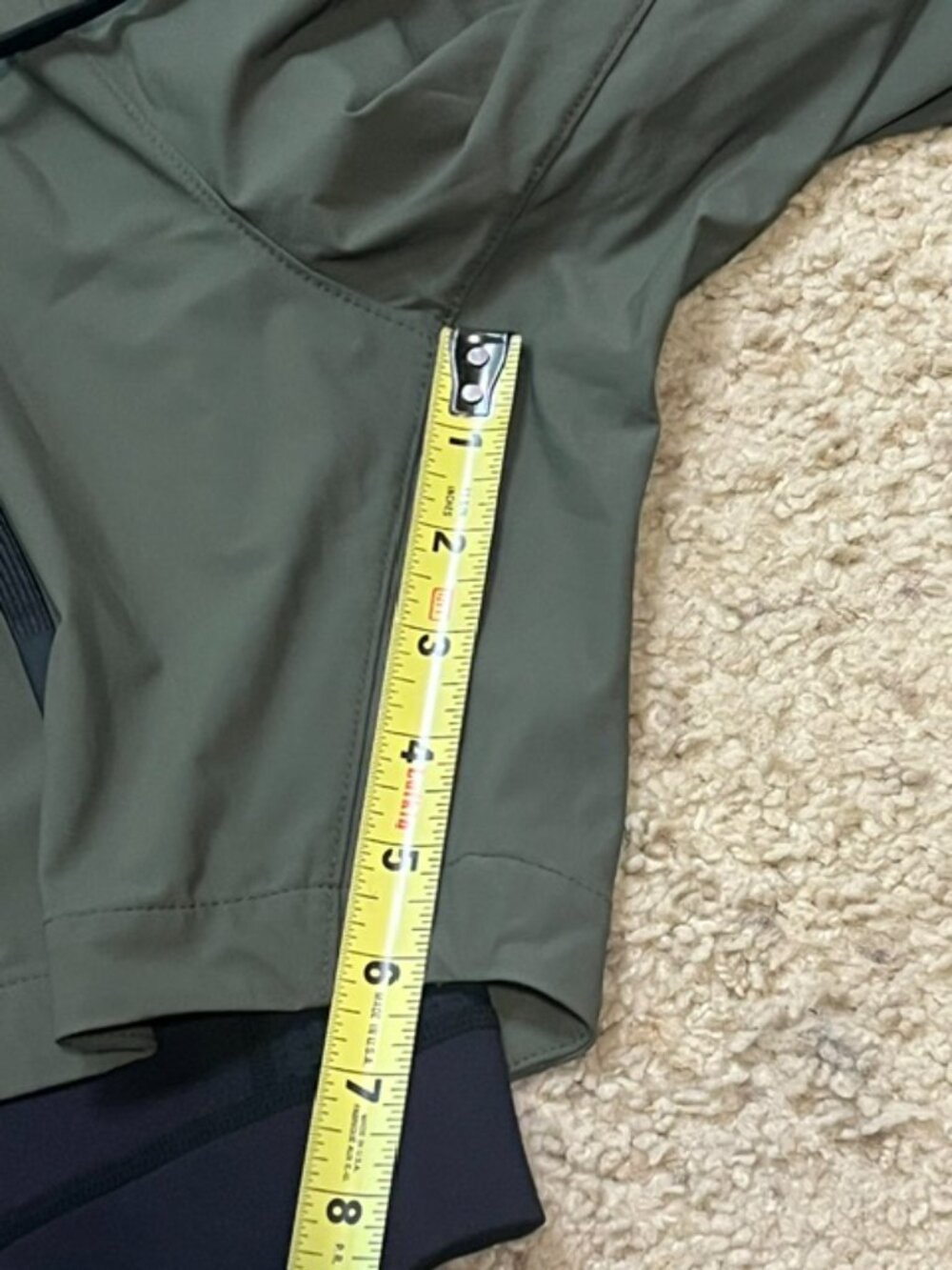 ASRV Men Tetra Lite Olive Green 7" Performance Lined Athletic Shorts Size XL EUC - Picture 5 of 6